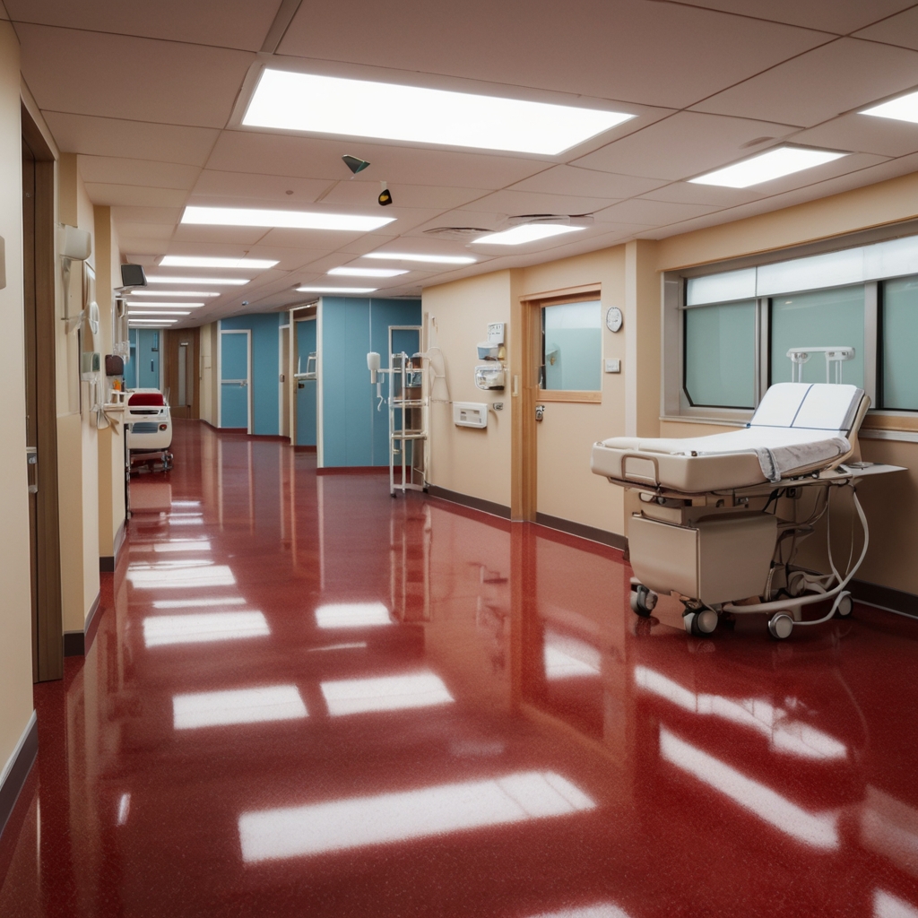 Commercial epoxy for hospital